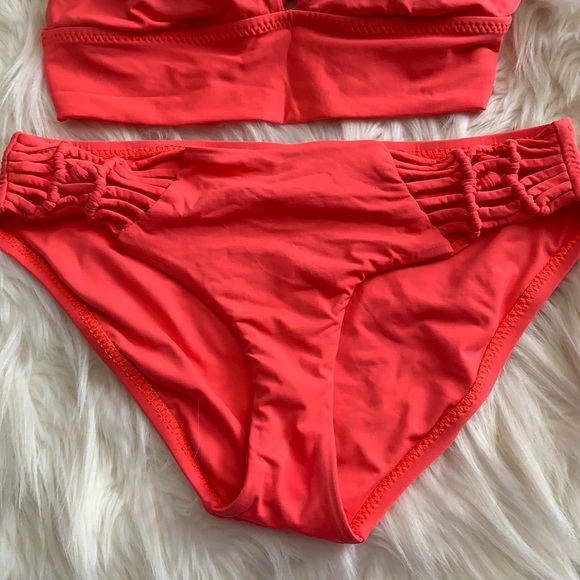 Orange/coral Becca by Rebecca Virtue CUTE bikini and never worn! - Picture 2 of 6
